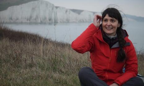 Nana Tomova spins a yarn by the Seven Sisters cliffs