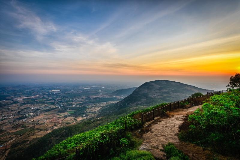 Nandi Hills bij Bangalore